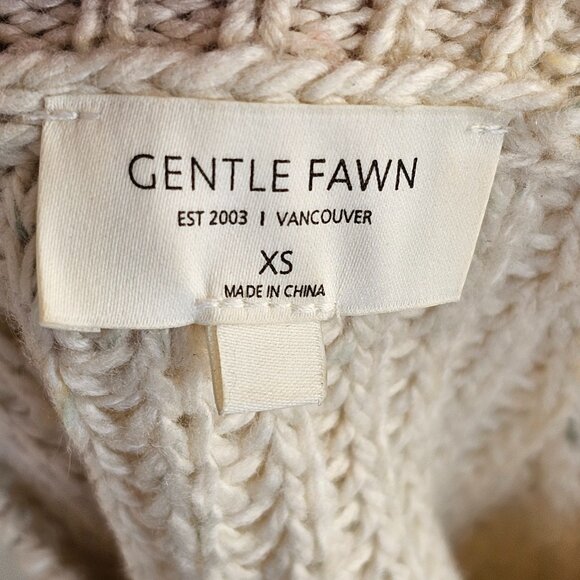 Gentle Fawn White Cream Knit Halter Sweater Top Sz XS - Picture 5 of 8